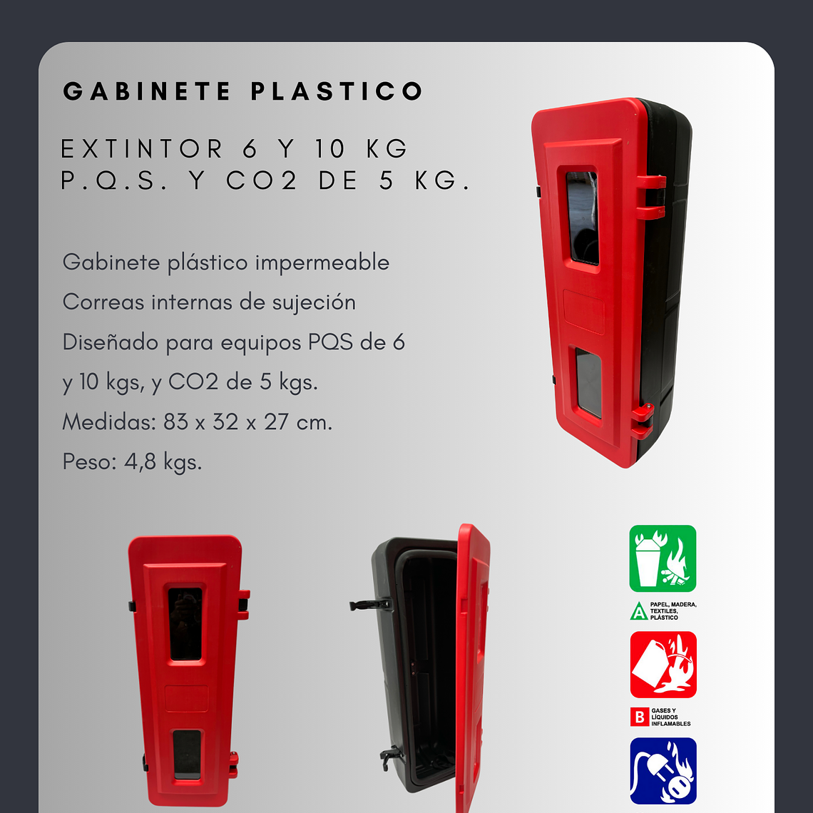 GABINETE PLASTICO STD P6-P10-CO2 1