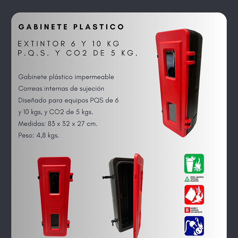 GABINETE PLASTICO STD P6-P10-CO2 1