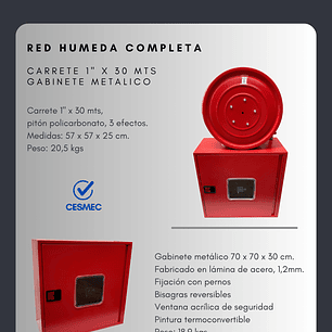 PACK CARRETE 30 MTS + GABINETE 70*70*30