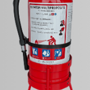 SOPORTE TRIPODE PARA EXTINTOR 6 KG IMP.
