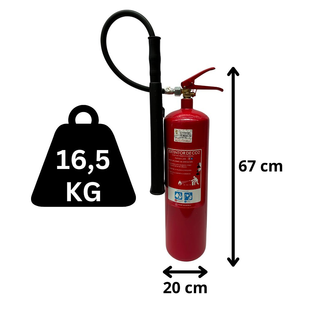 EXTINTOR CO2 5 KG.BC D.S.44 2
