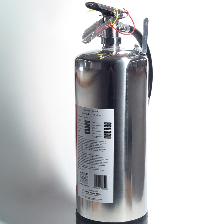 Extintor Wet Chemical Clase K 6 Litros Fire Master 3