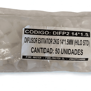 DIFUSOR EXTINTOR 2KG 14*1.5MM (HILO STD)
