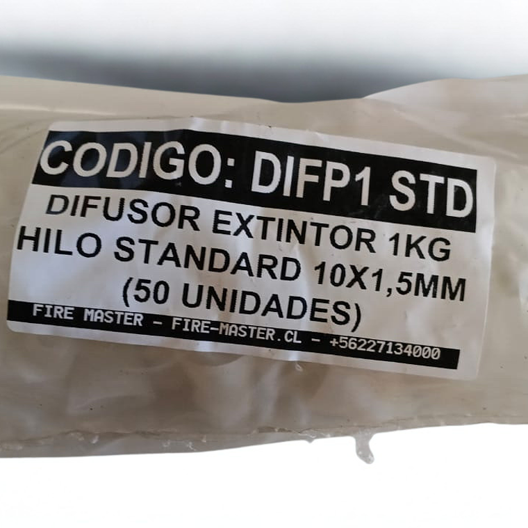 DIFUSOR EXTINTOR 1KG HILO STANDARD 10*1.5MM 1
