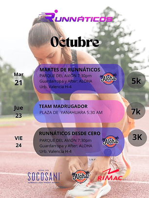 SEMANA DE CARRERA RUNNÁTICA (🗓️23|24.Oct)