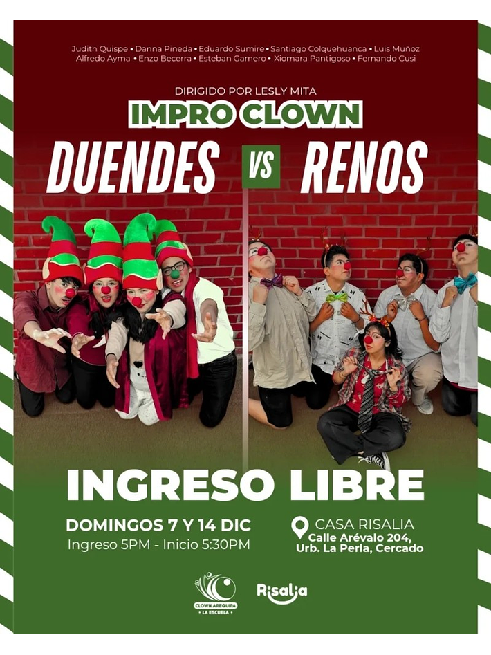 IMPRO CLOWN - DUENDES VS RENOS (🗓️07|14.Dic) 1