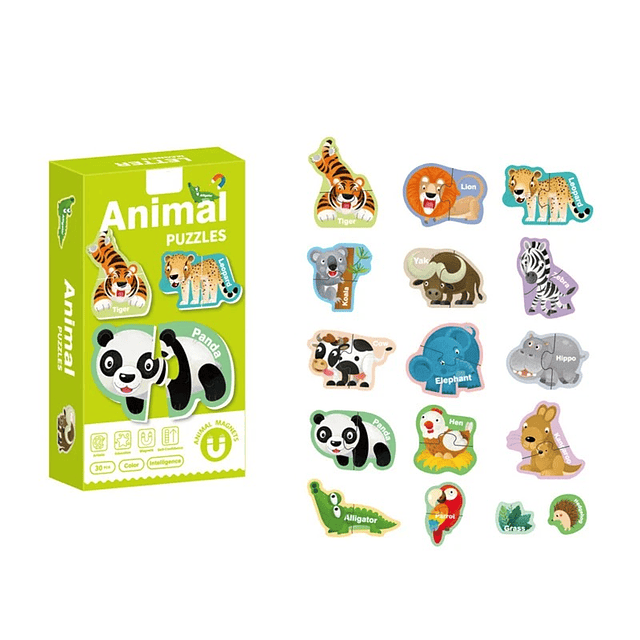 Puzzle magnético Animales (30 piezas)