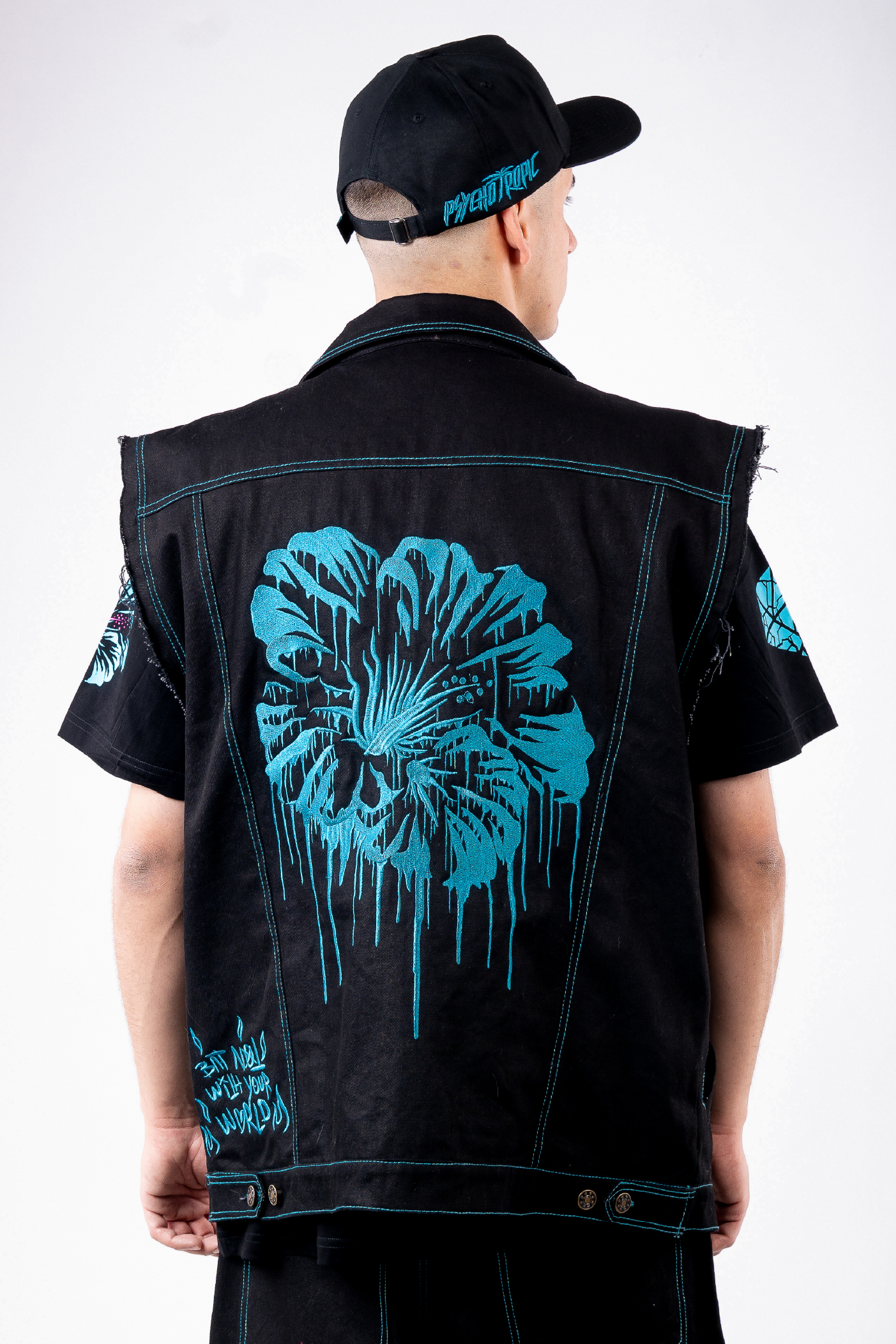 CHAQUETA UNISEX - CYAN DRIP 4