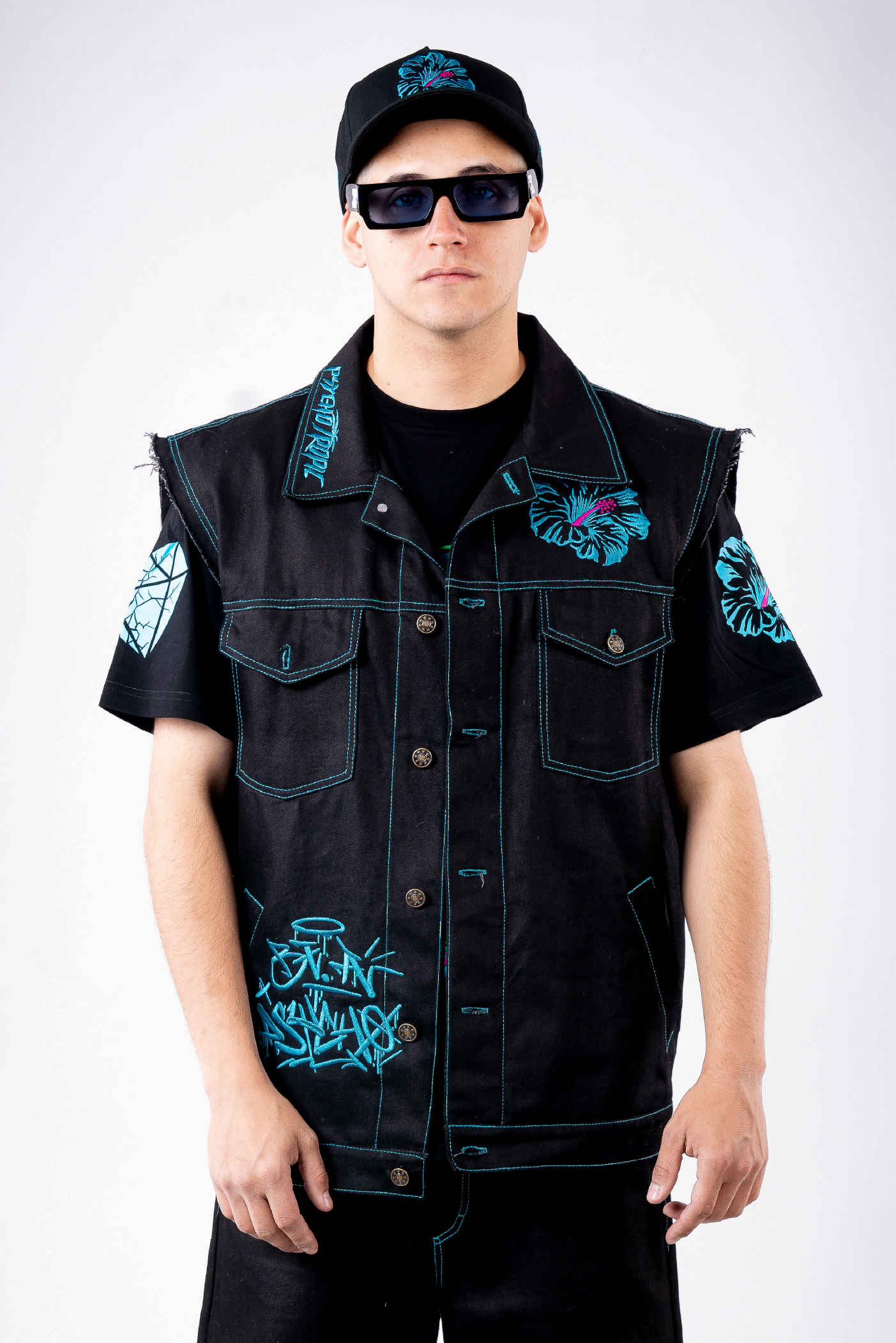 CHAQUETA UNISEX - CYAN DRIP 1