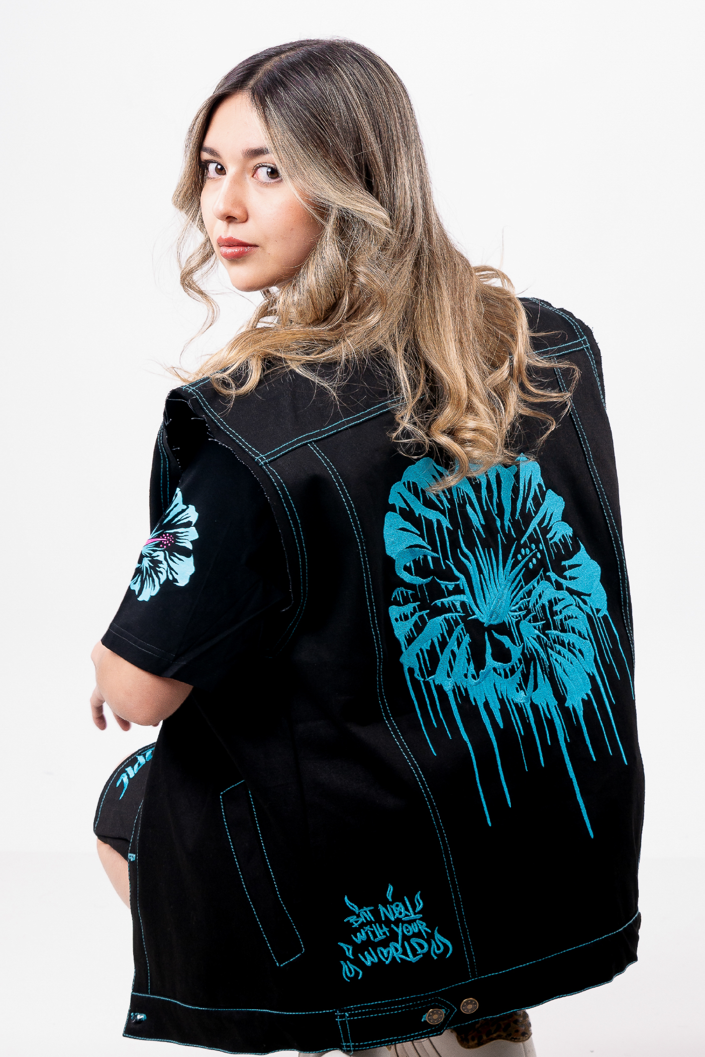 CHAQUETA UNISEX - CYAN DRIP 2