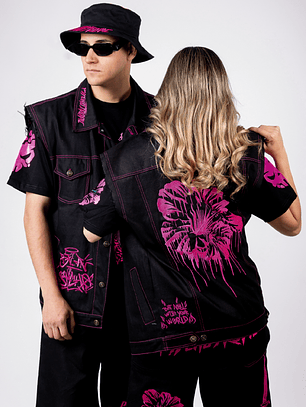 CHAQUETA UNISEX - MAGENTA DRIP