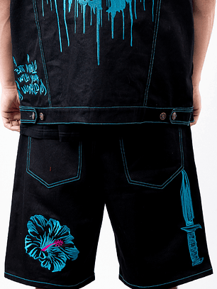  SHORT UNISEX - CYAN