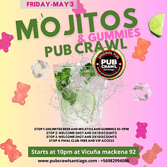 Friday 3th of May 2024 - Pub Crawl - Mojitos