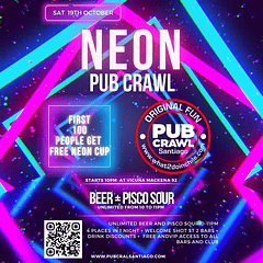 Saturday 19th of October- Pub Crawl Santiago 2024