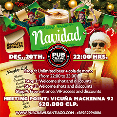 Saturday 20Th December - CHRISTMAS PUB CRAWL 2025