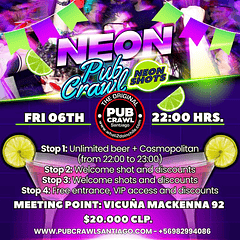 Friday 06th March - NEON Pub Crawl 2026