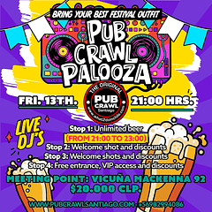 Friday 13th March - Pubcrawl-palooza 2026