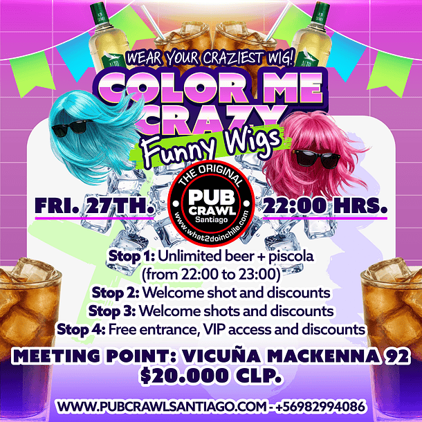 Friday 27th March - Color Me Crazy Pub Crawl 2026 