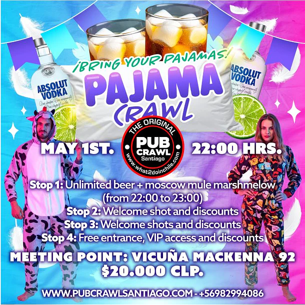 Friday 01st May - PAJAMA Pub Crawl 2026 