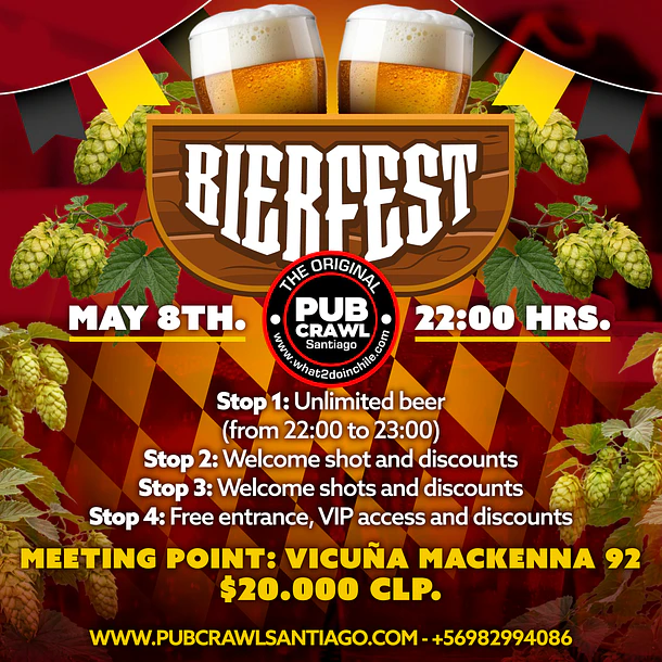 Friday 08th May - BIERFEST Pub Crawl 