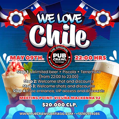 Saturday 09th May - CHILE Pub Crawl 2026