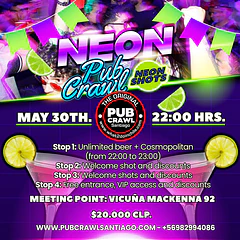 Saturday 30th May - NEON Pubcrawl 2026