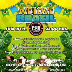 Friday 19th June - WE LOVE BRASIL Pub Crawl
