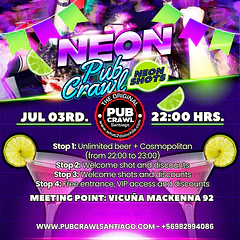 Friday 03rd July - NEON PubCrawl Santiago 2026