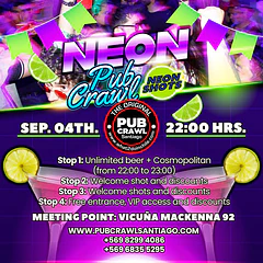 Friday 04th September - NEON PubCrawl Santiago 2026