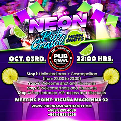 Saturday 03rd October - NEON Pubcrawl 2026
