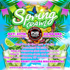 Friday 23th October - SPRING Pubcrawl Santiago 2026