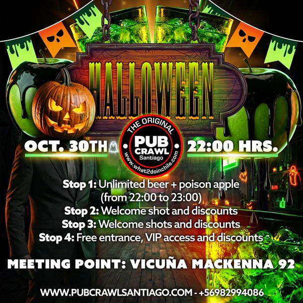 Friday 30th October  - HALLOWEEN Pub Crawl 2025 