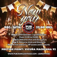 Saturday 26th December - NEW YEAR Pub Crawl 2026