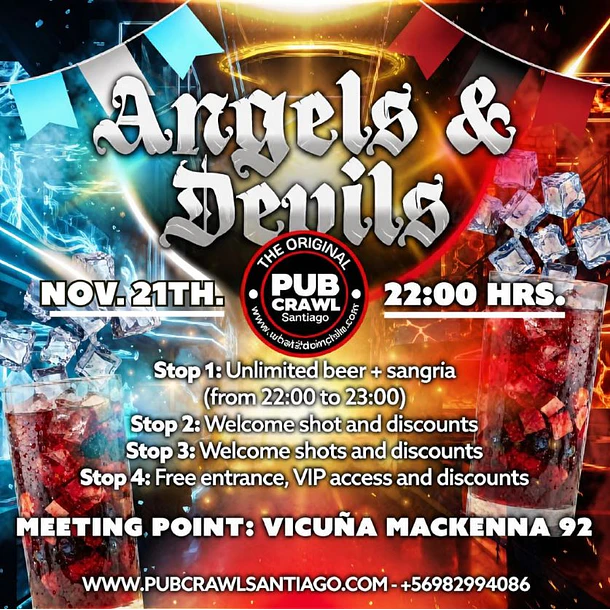 Saturday 21th November - Angels & Devils PubCrawl 2026 
