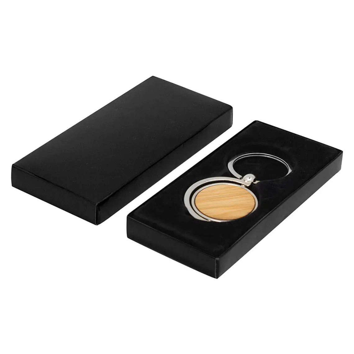 Llavero Circular Bambú 3