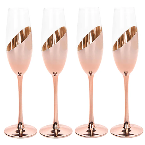 Set de Copas Encobrizadas