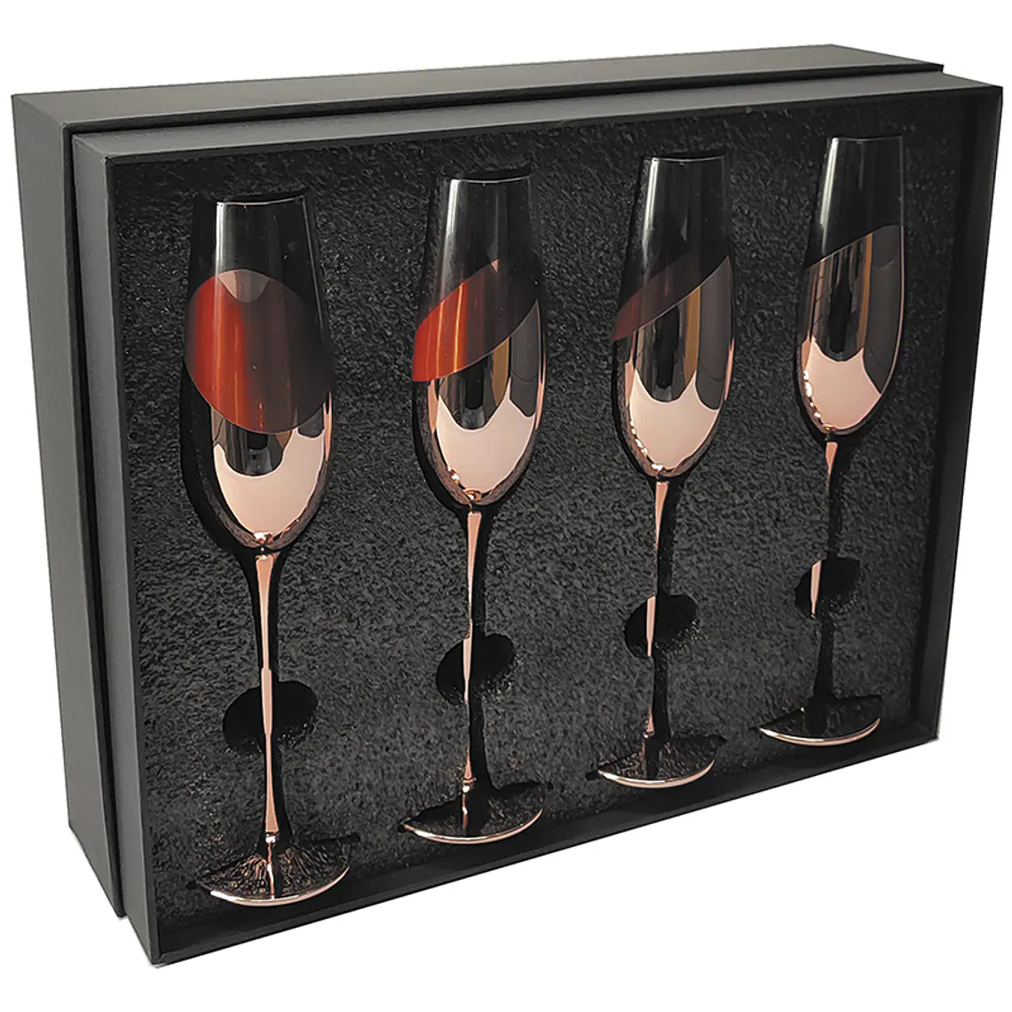 Set de Copas Encobrizadas 4