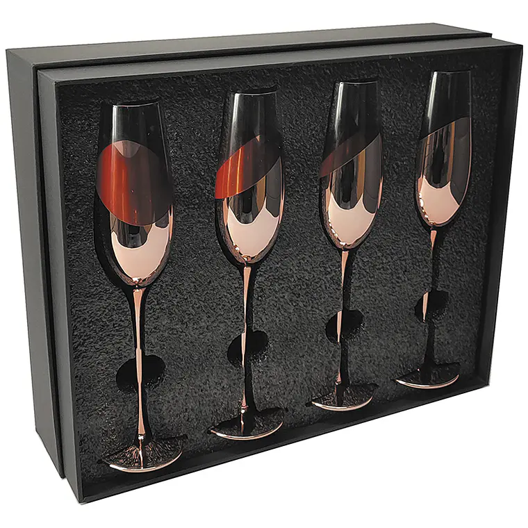 Set de Copas Encobrizadas 4