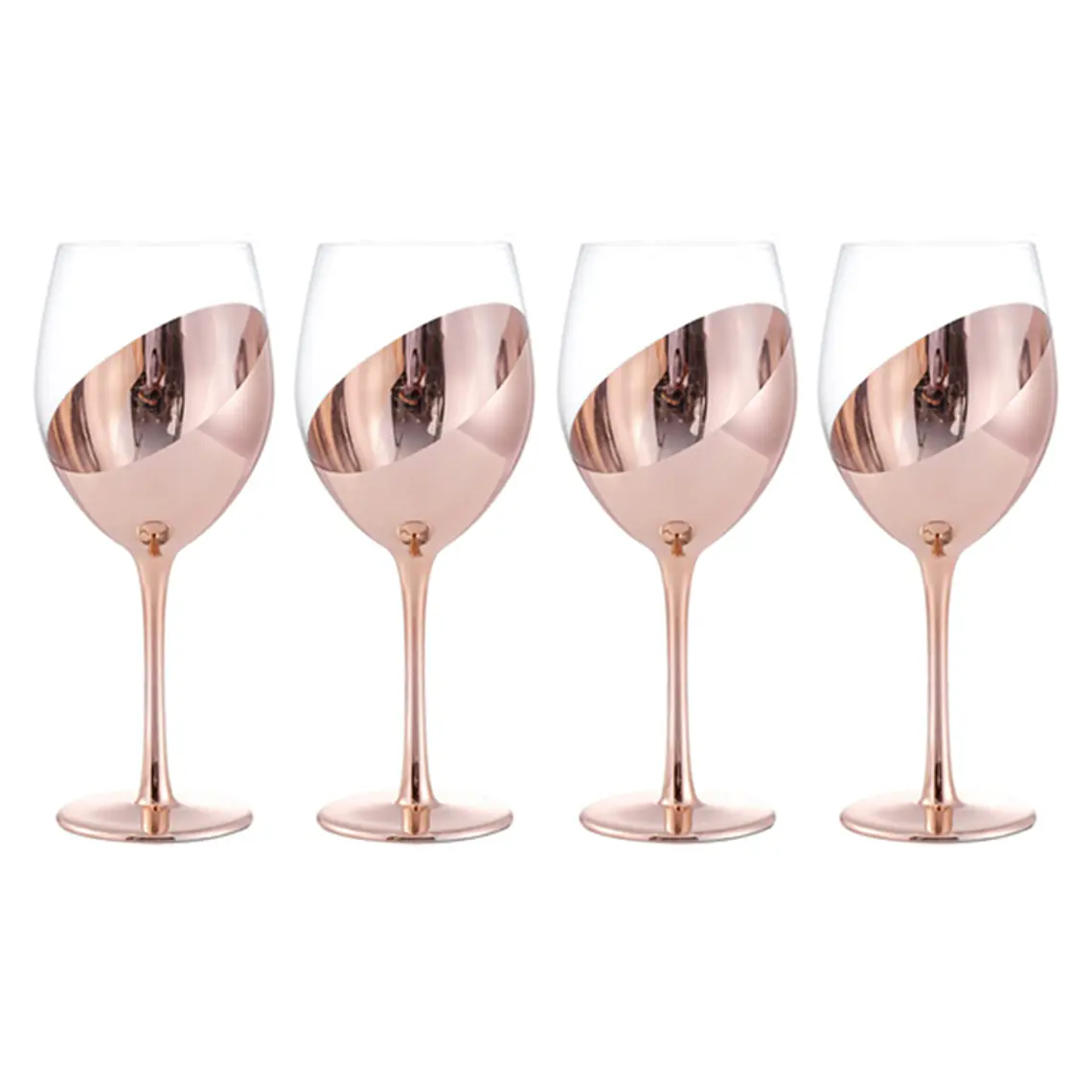 Set de Copas de Vino Encobrizadas  1