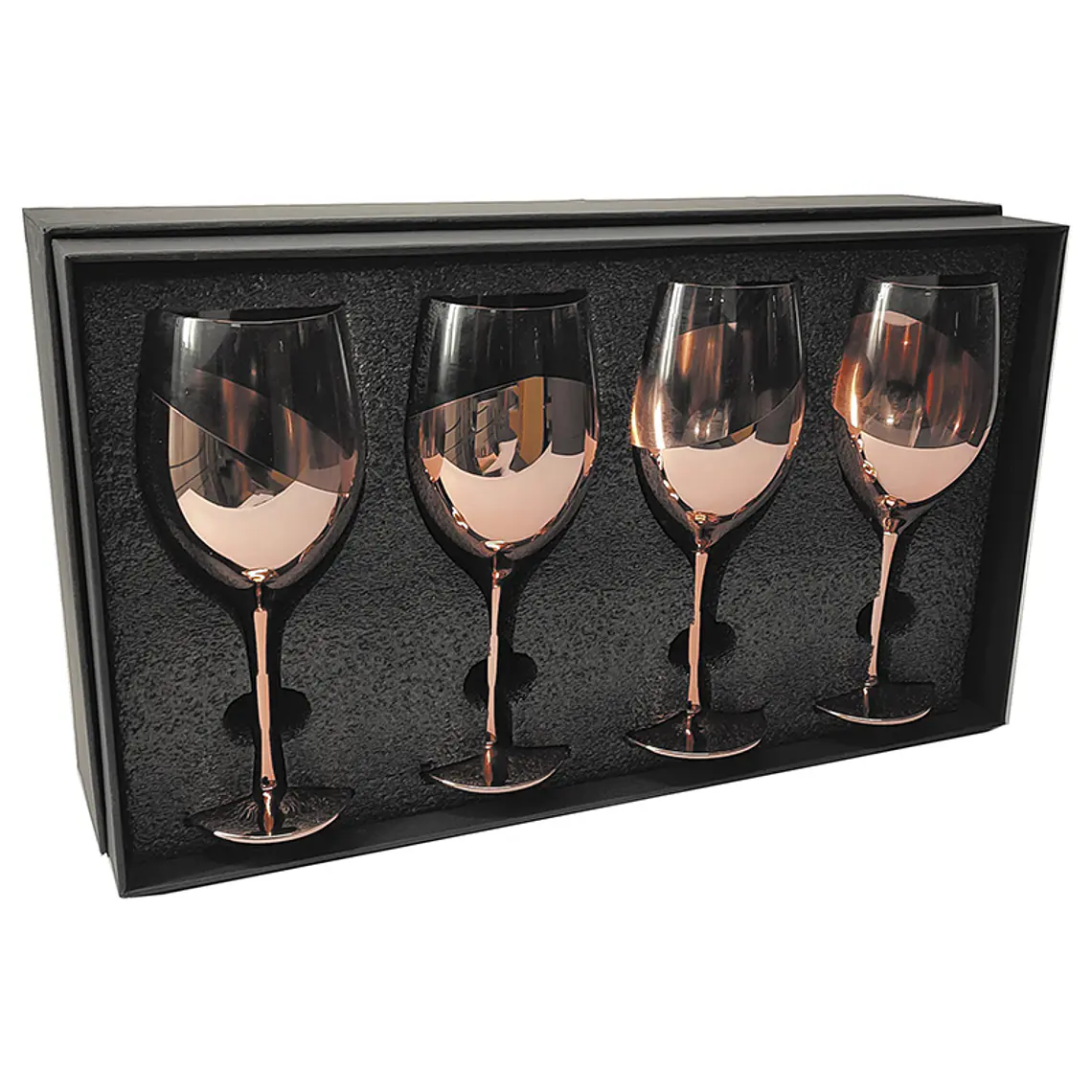 Set de Copas de Vino Encobrizadas  4