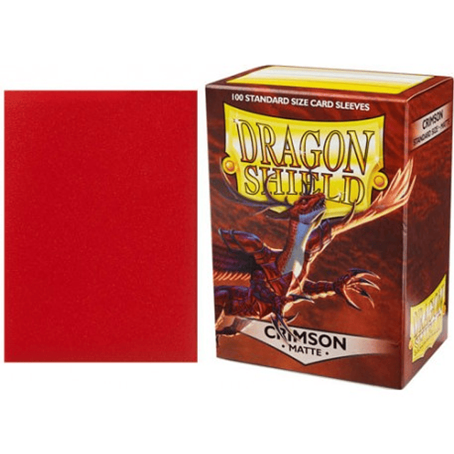 Dragon Shield - 100 standard - CRIMSON MATTE