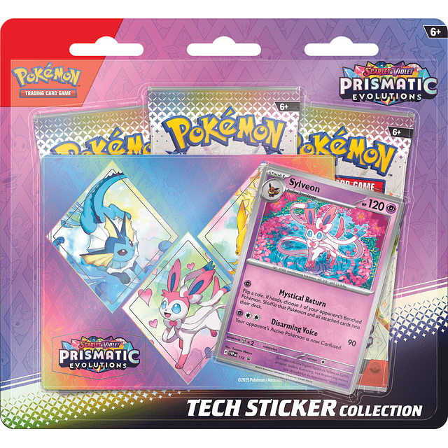 PREVENTA - Pokémon TCG Scarlet & Violet Prismatic Evolutions - Tech Sticker Collection Español 1