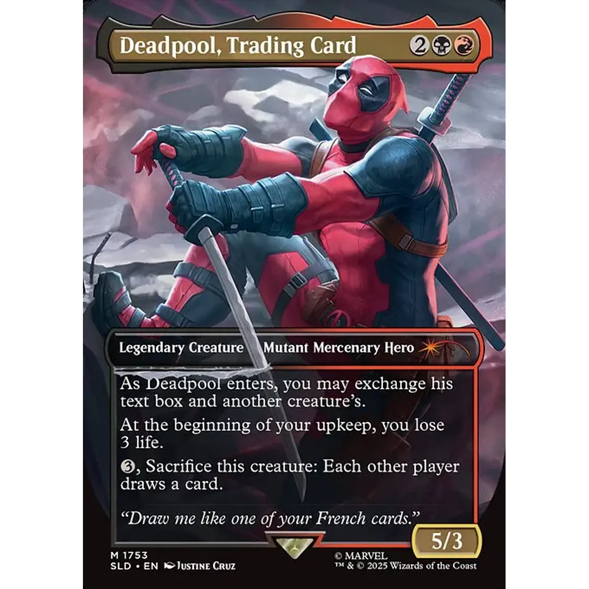 Deadpool, Trading Card - 1753 - Inglés