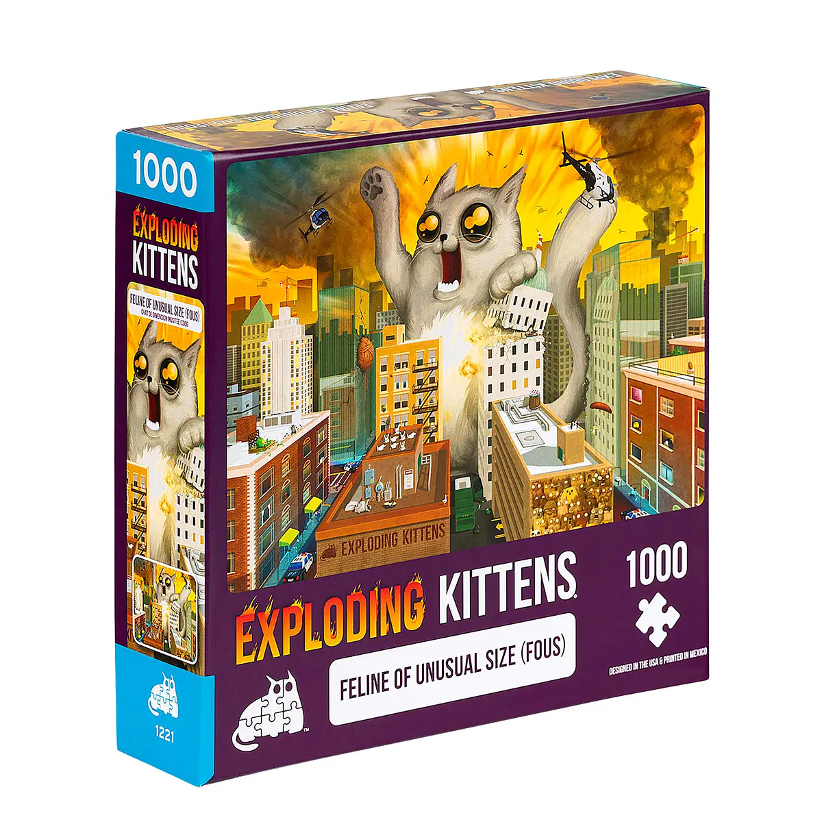 Puzzles Exploding Kittens 1000 piezas: Feline of Unusual Siz