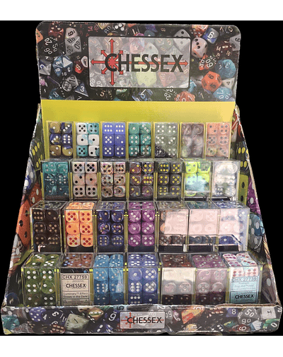 Pack 12 Dados de 6 caras - d6 Dice Block 16mm - Chessex