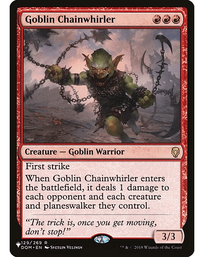 Goblin Chainwhirler - 129 / 269 - Inglés