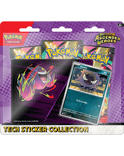 PREVENTA POKEMON TCG MEGA EVOLUTION - ASCENDED HEROES TECH STICKER COLLECTION ESPAÑOL