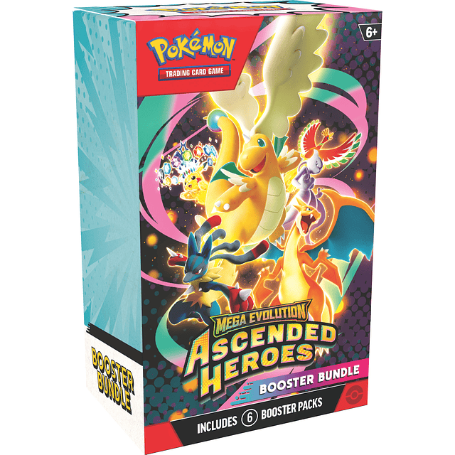 PREVENTA POKEMON TCG MEGA EVOLUTION - ASCENDED HEROES BOOSTER BUNDLE INGLÉS