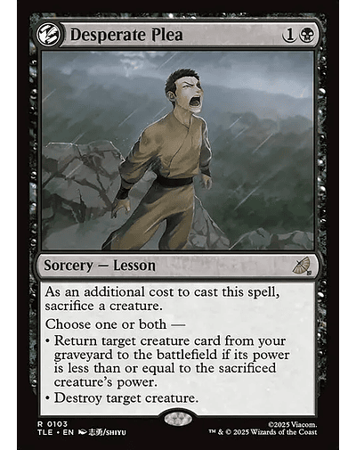 Desperate Plea - 0103 - Inglés - Foil