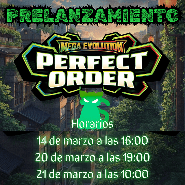 Prelanzamiento Pokémon Mega Evolution Perfect Order  1